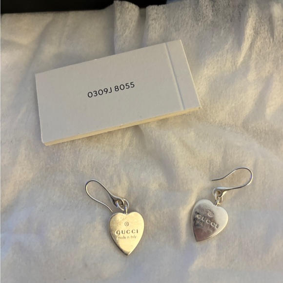 Gucci Heart Earrings with bag and box - Picture 3 of 8